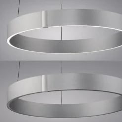 Lampa wisząca z płynną regulacją wysokości PURE E-CLIPSE ALUMINIUM (2560-95) - Paul Neuhaus