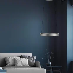 Lampa wisząca z płynną regulacją wysokości PURE E-CLIPSE ALUMINIUM (2560-95) - Paul Neuhaus