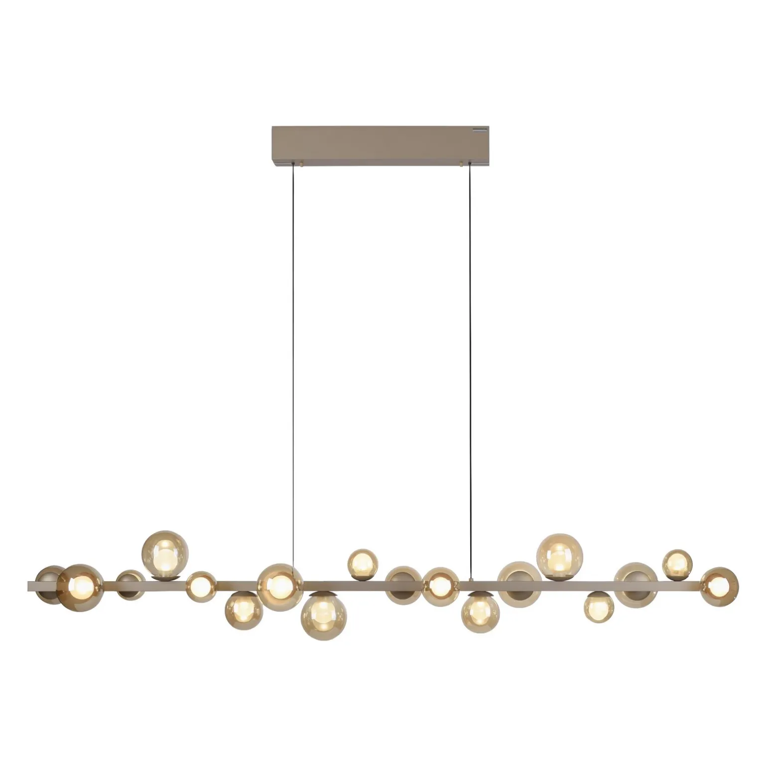 Lampa wisząca z płynną regulacją wysokości PURE E-POPUP 180cm BRĄZOWA (2558-97) - Paul Neuhaus