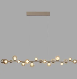 Lampa wisząca z płynną regulacją wysokości PURE E-POPUP 180cm BRĄZOWA (2558-97) - Paul Neuhaus