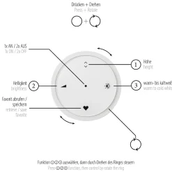 Lampa wisząca z płynną regulacją wysokości PURE E-CLIPSE METALICZNY BRĄZ (2560-34) - Paul Neuhaus