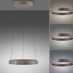 Lampa wisząca z płynną regulacją wysokości PURE E-CLIPSE METALICZNY BRĄZ (2560-34) - Paul Neuhaus