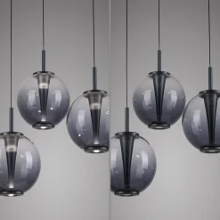 Lampa wisząca z płynną regulacją wysokości PURE E-INFINITY SZARA (2222-15) - Paul Neuhaus