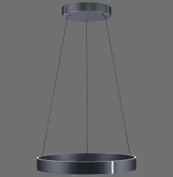 Lampa wisząca z płynną regulacją wysokości PURE E-CLIPSE SZARY (2561-15) - Paul Neuhaus