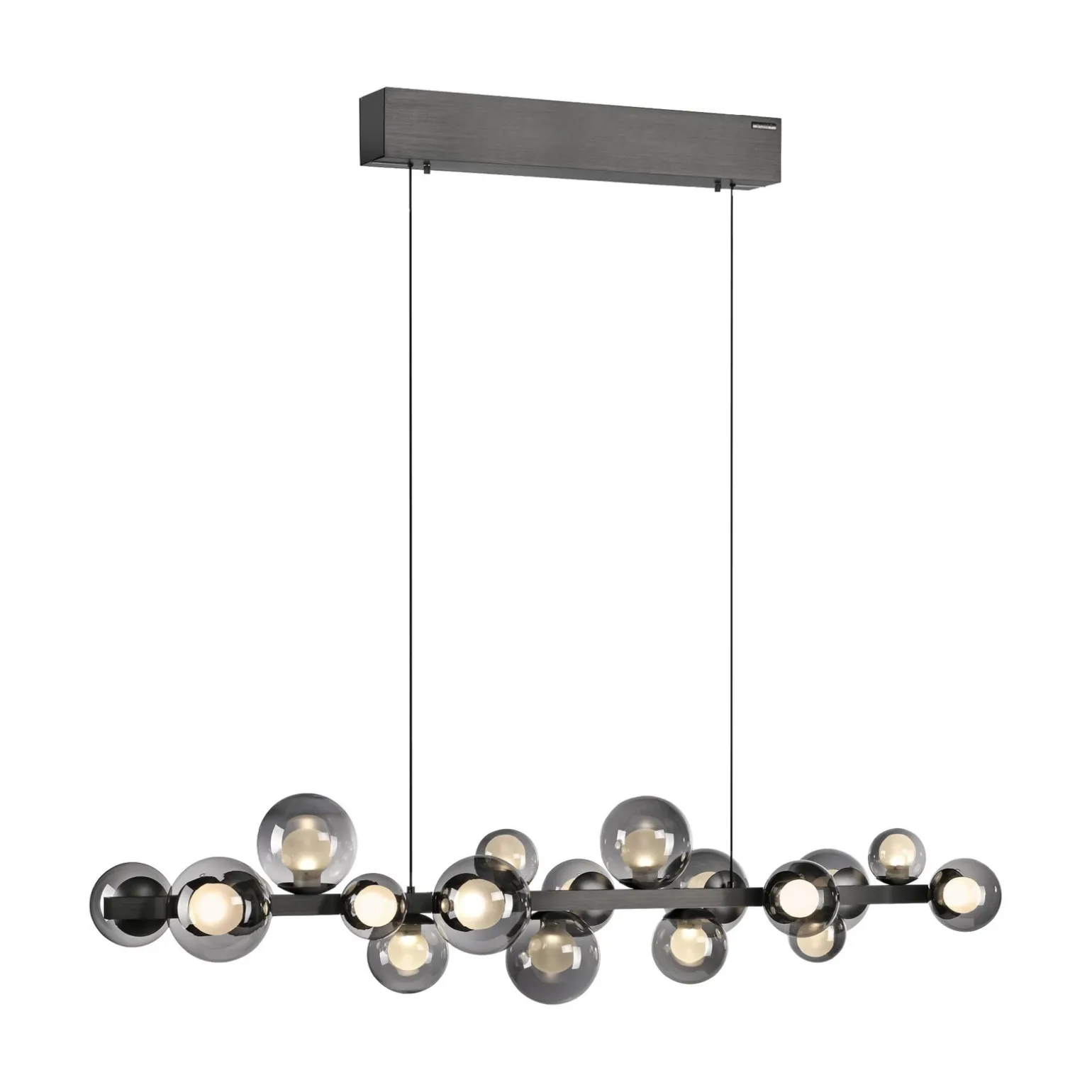 Lampa wisząca z płynną regulacją wysokości PURE E-POPUP 120cm SZARY (2557-15) - Paul Neuhaus