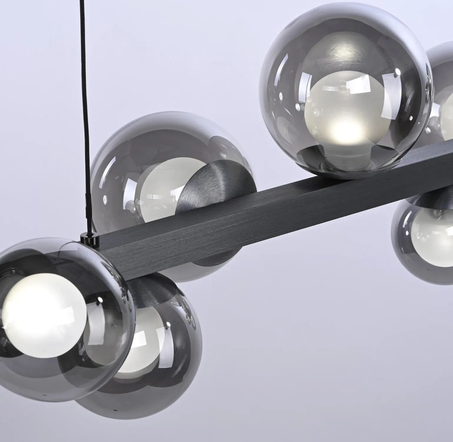 Lampa wisząca z płynną regulacją wysokości PURE E-POPUP 180cm SZARA (2558-15) - Paul Neuhaus