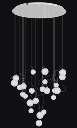 LAMPA WISZĄCA ZOE 24x1,5W CHROMOWA (P0386) - Maxlight