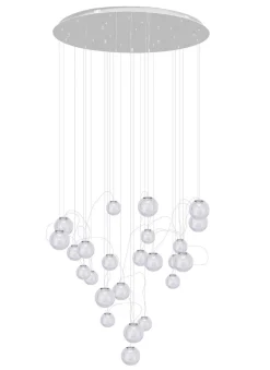 LAMPA WISZĄCA ZOE 24x1,5W CHROMOWA (P0386) - Maxlight