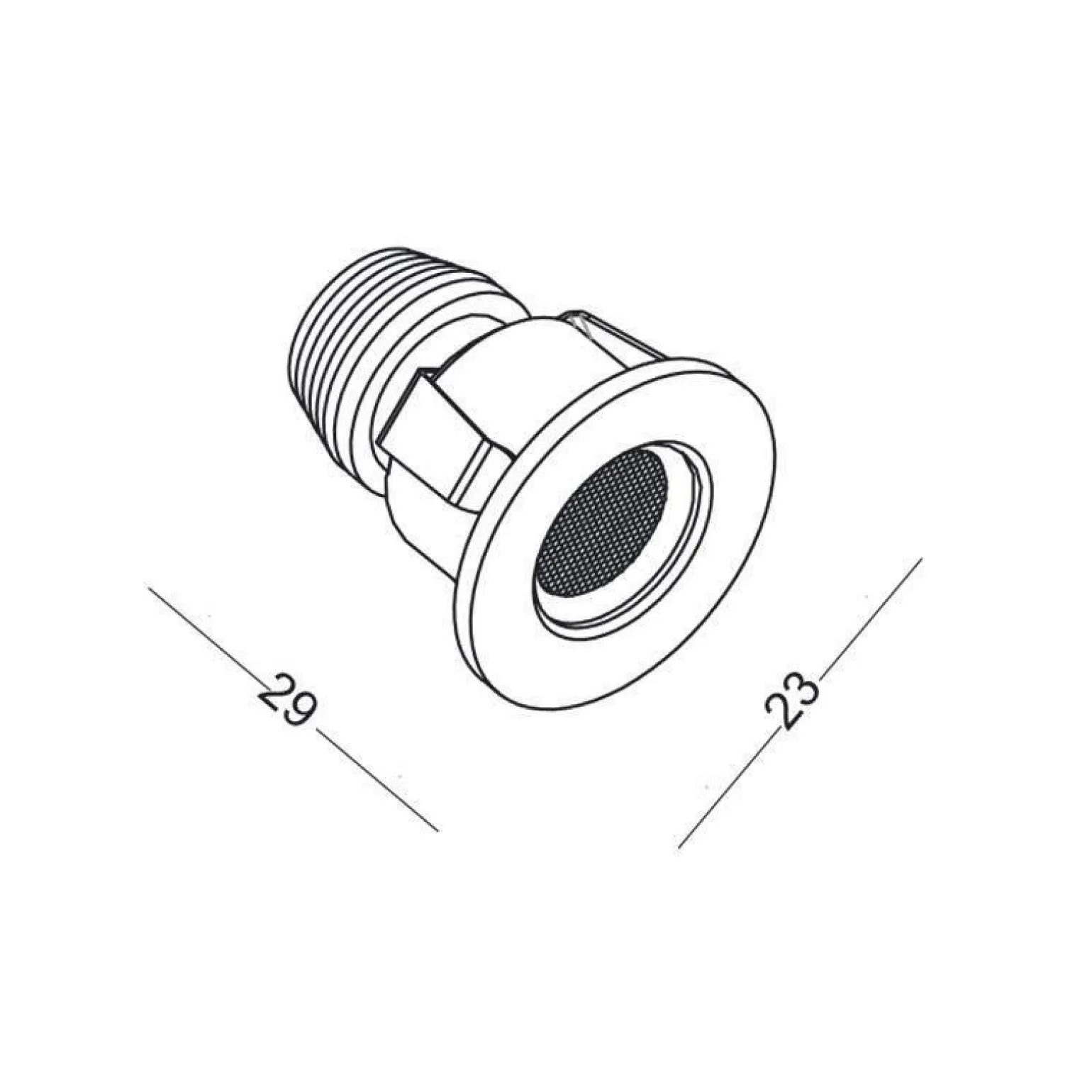 Lampa Wpuszczana POINT 880A (2880A1103) - Elkim Lighting