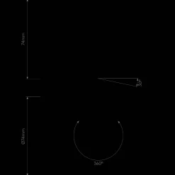 Lampa wpuszczana Trimless Round Adjustable LED (1248010) - Astro Lighting