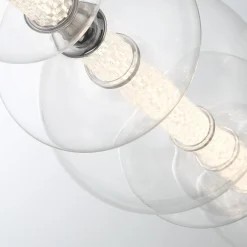 Lampa wyspowa Atomo - 7 źródeł światła - Polerowany chrom (QN-ATOMO-LP7-PC) - Quintiesse