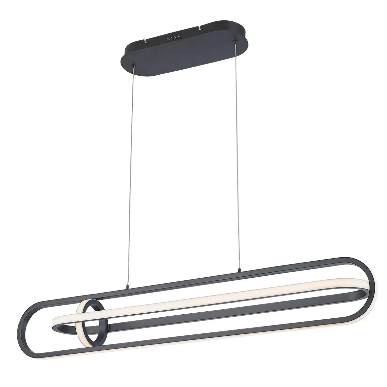 Lampa wyspowa Demark - Matowa czerń (QN-DEMARK-LP-BK) - Quintiesse