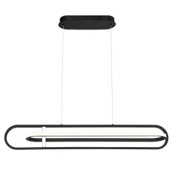 Lampa wyspowa Demark - Matowa czerń (QN-DEMARK-LP-BK) - Quintiesse