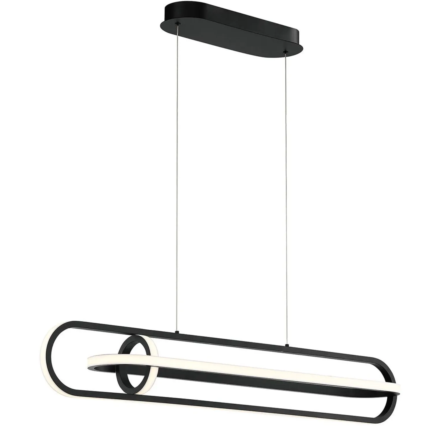 Lampa wyspowa Demark - Matowa czerń (QN-DEMARK-LP-BK) - Quintiesse