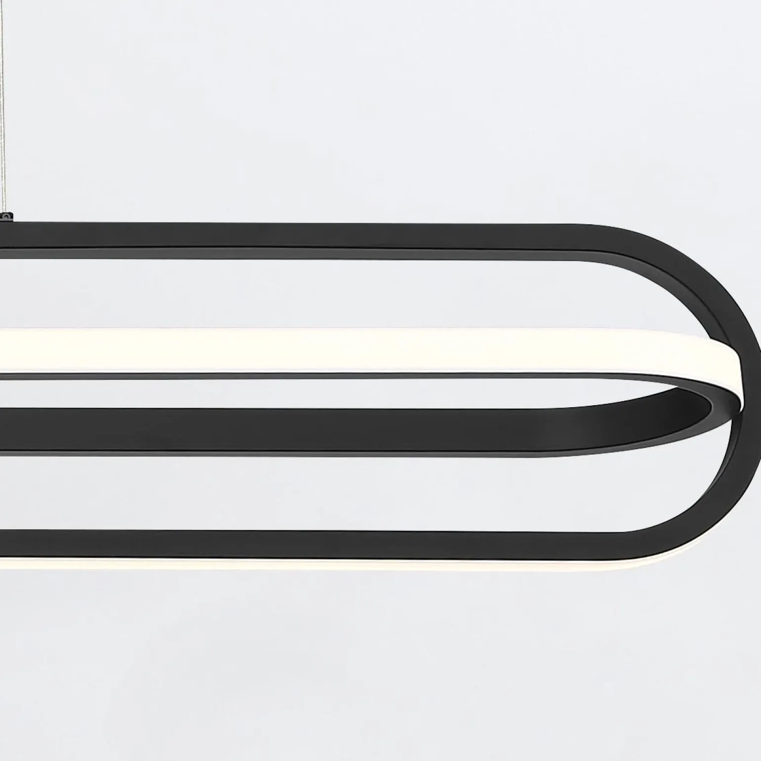 Lampa wyspowa Demark - Matowa czerń (QN-DEMARK-LP-BK) - Quintiesse