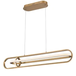 Lampa wyspowa Demark - Szczotkowane złoto (QN-DEMARK-LP-BG) - Quintiesse