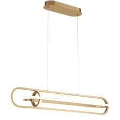 Lampa wyspowa Demark - Szczotkowane złoto (QN-DEMARK-LP-BG) - Quintiesse