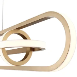 Lampa wyspowa Demark - Szczotkowane złoto (QN-DEMARK-LP-BG) - Quintiesse