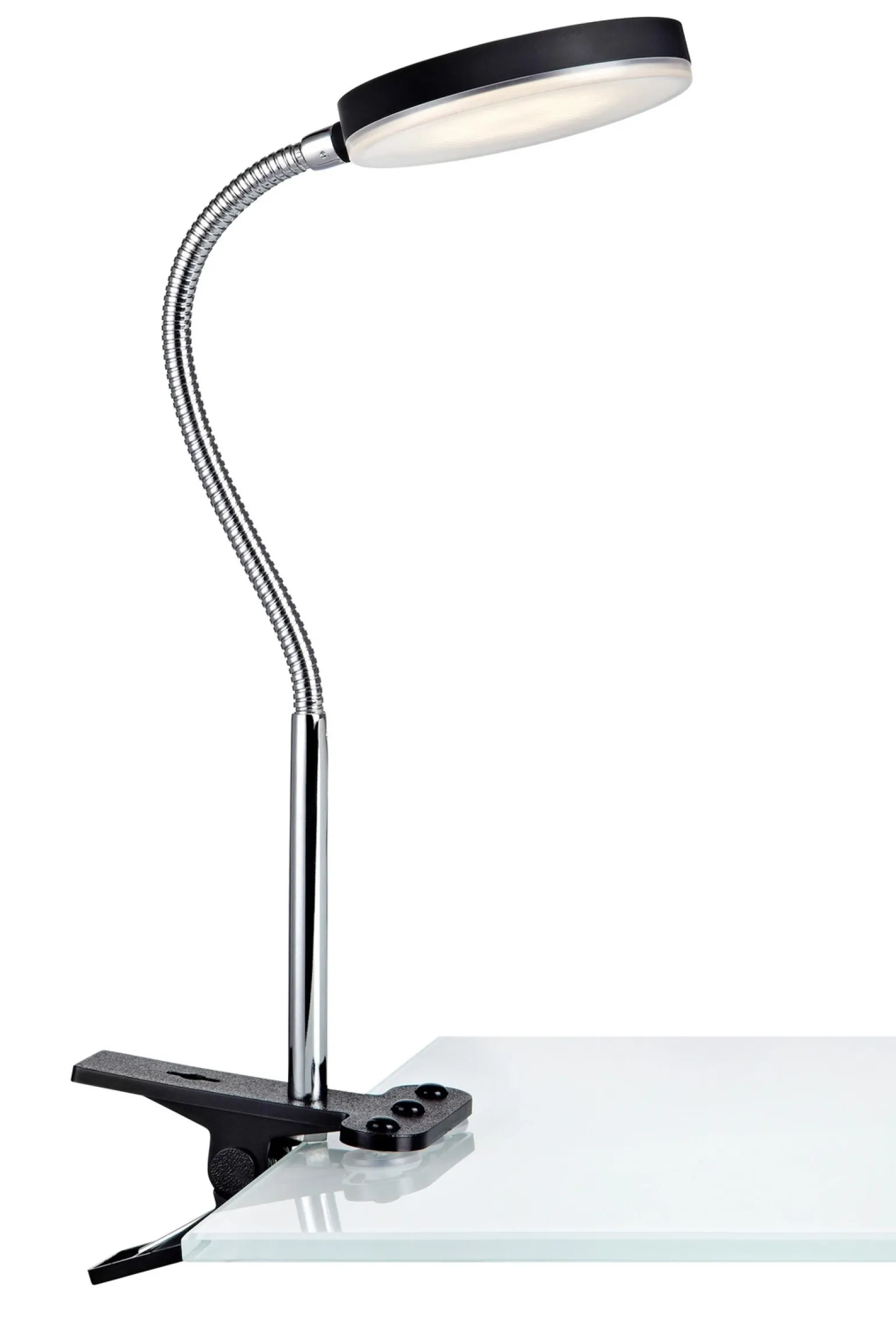 Lampa z klipsem FLEX Klip 1L LED Czarny/Chrom