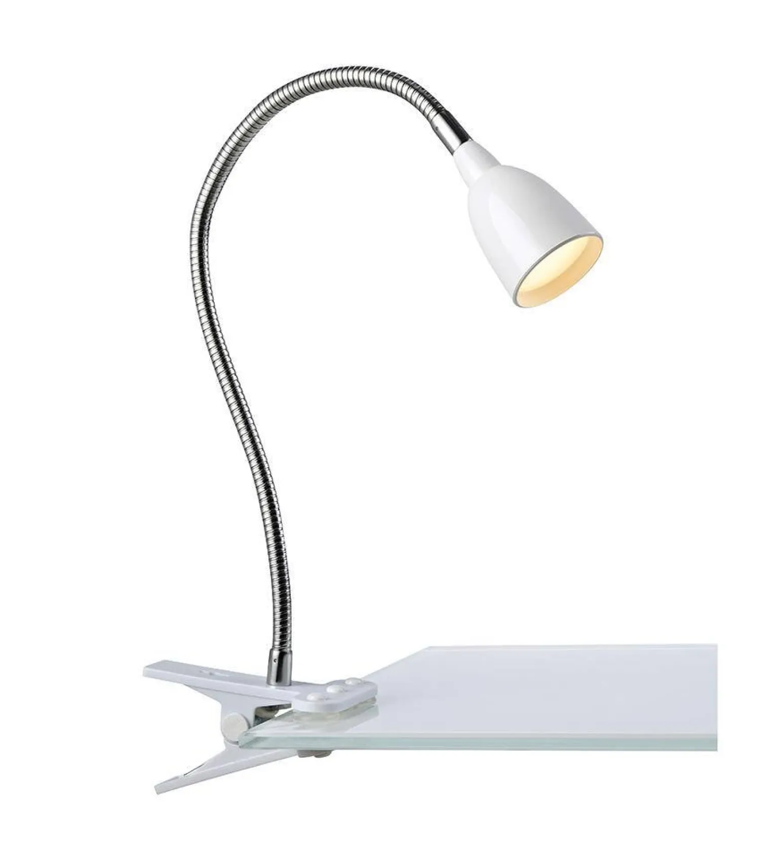 Lampa z klipsem TULIP Klip 1L Biały