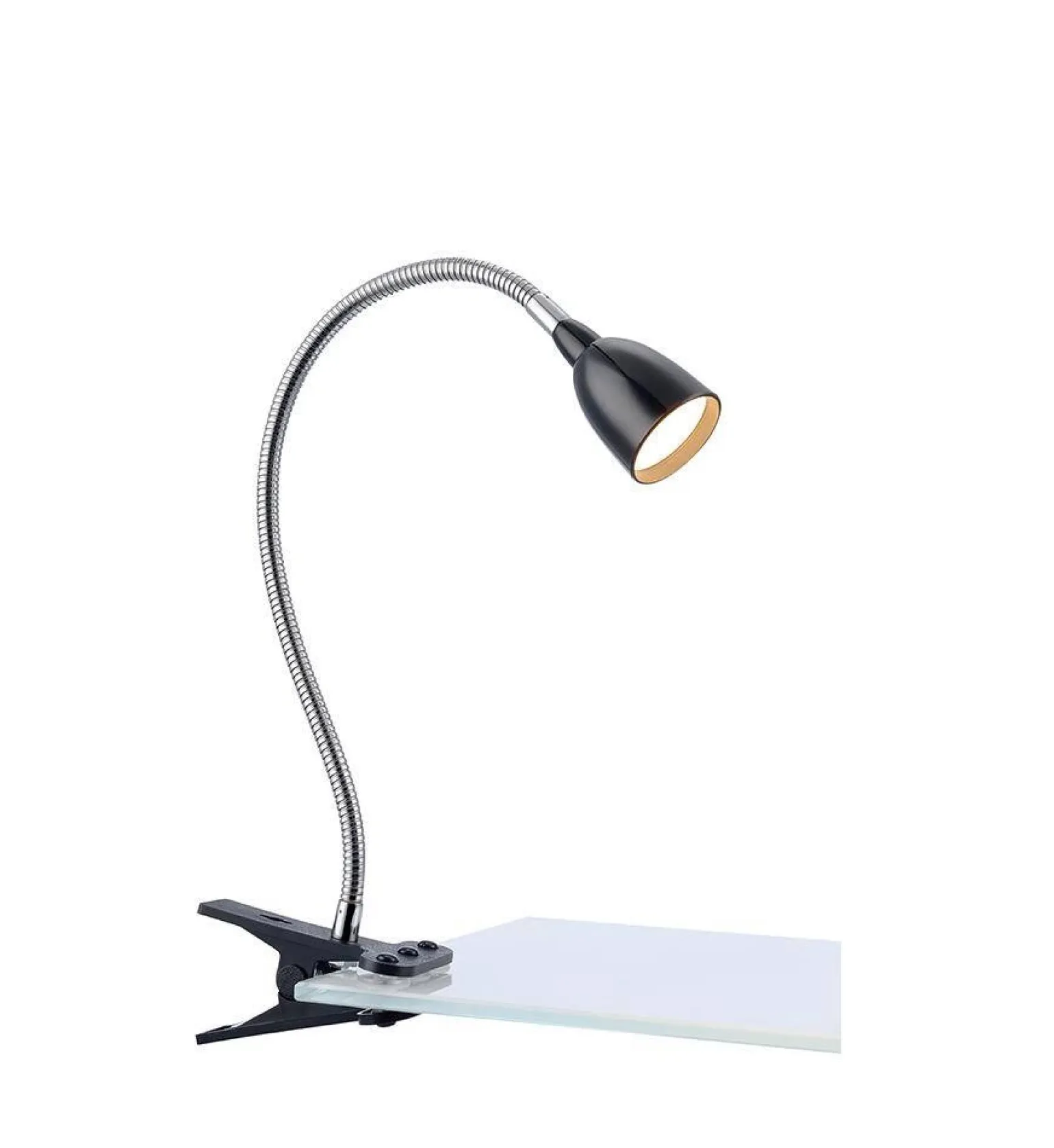 Lampa z klipsem TULIP Klip 1L Czarny