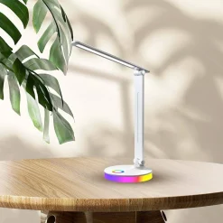 Lampka biurkowa Bruno White 5W LED RGB (ML1629) - Milagro