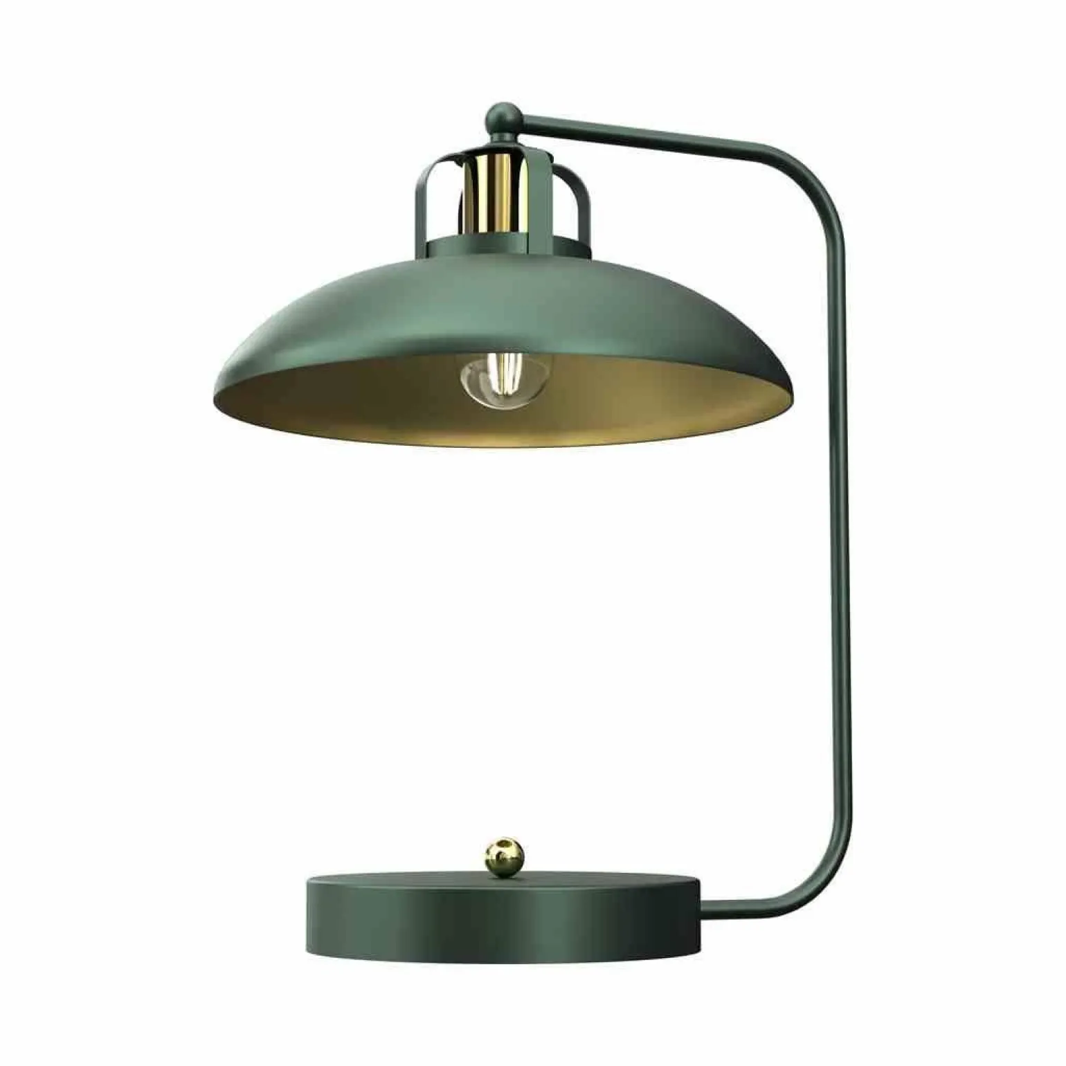 Lampka biurkowa FELIX GREEN/GOLD 1xE27 (MLP7711) - Milagro