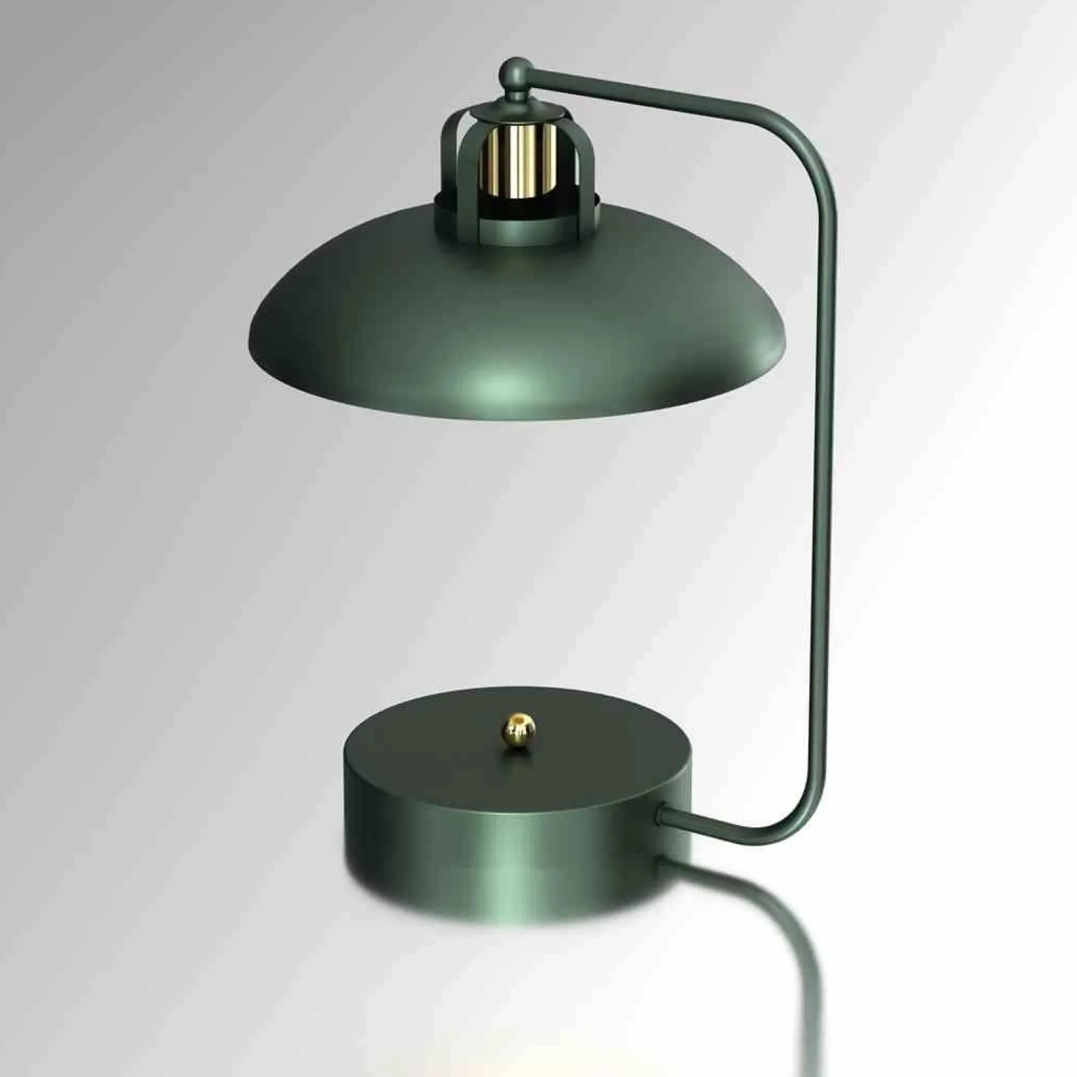 Lampka biurkowa FELIX GREEN/GOLD 1xE27 (MLP7711) - Milagro