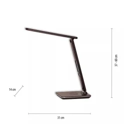 Lampka biurkowa z ładowarką indukcyjną ADRIANO brązowa (4595-23) - Paul Neuhaus