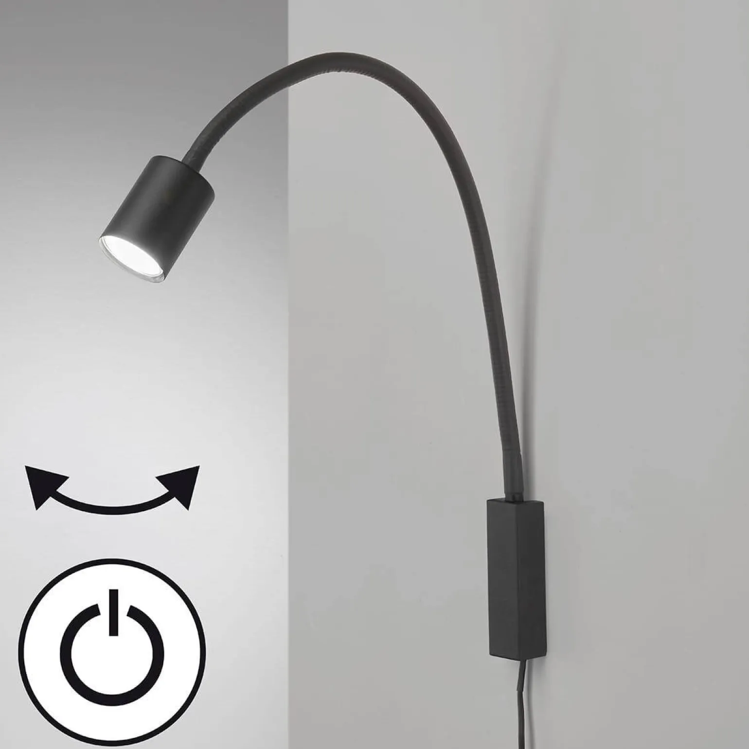 Lampka Flex Do Czytania Przy łóżku Justi (30498) - Fischer&Honsel