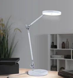 Lampka na biurko ściemnialna ładowana USB NUMIS QI LED DIM biała (PL78011) - PAULMANN