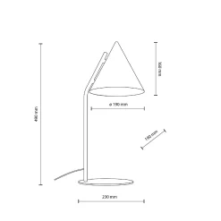 Lampka na biurko CONO BLACK (16009) - TK Lighting