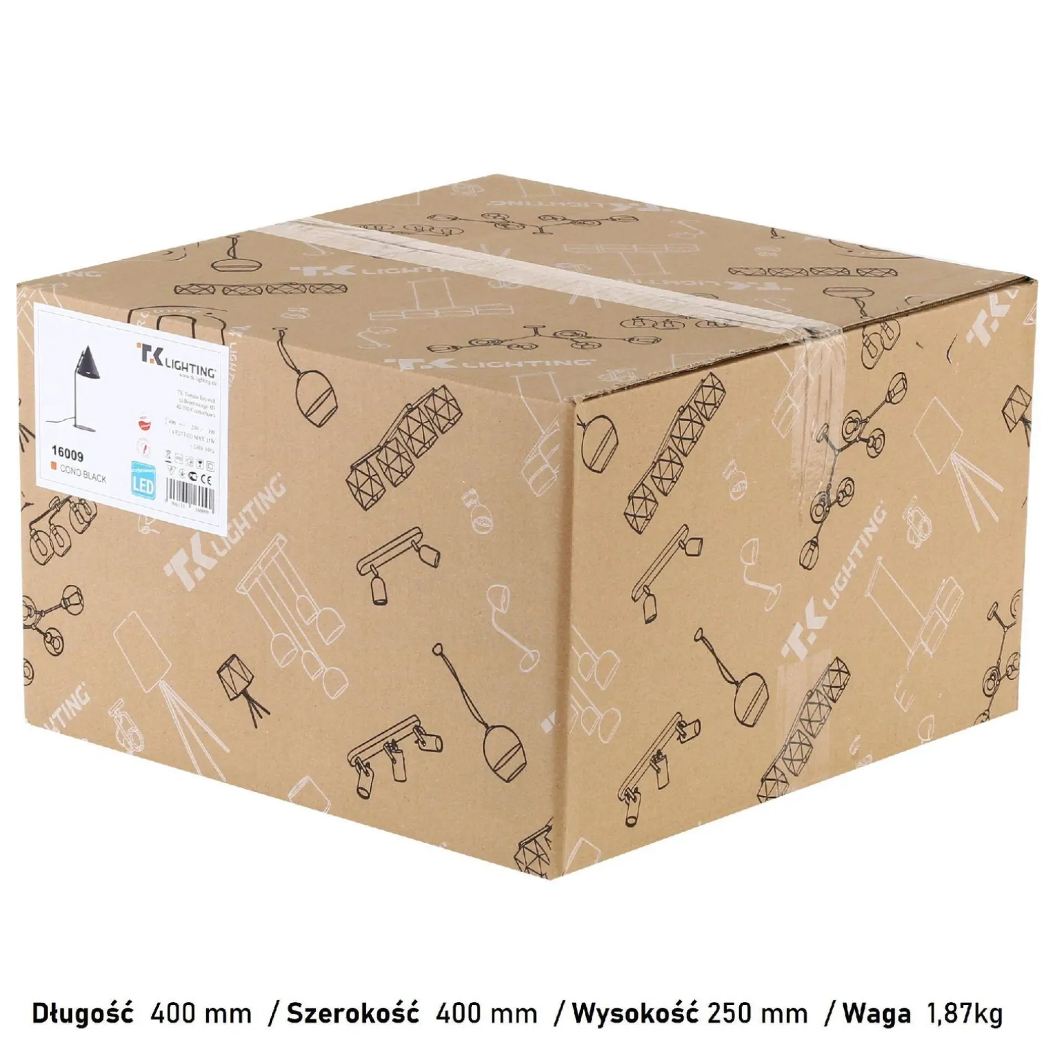 Lampka na biurko CONO BLACK (16009) - TK Lighting