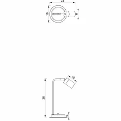 Lampka nocna JOKER WHITE/CHROME 1xGU10 (MLP7751) - Milagro