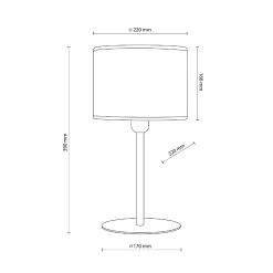 Lampka nocna JUTA 1 PŁ (5552) - TK Lighting