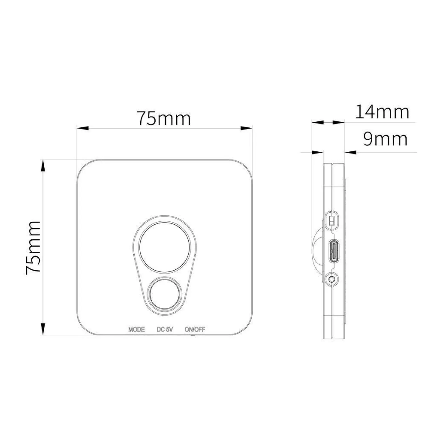 Lampka Podszafkowo-Schodowa Stanley Biały 3CCT 7,5*7,5cm (EKB1391) - Eko-Light