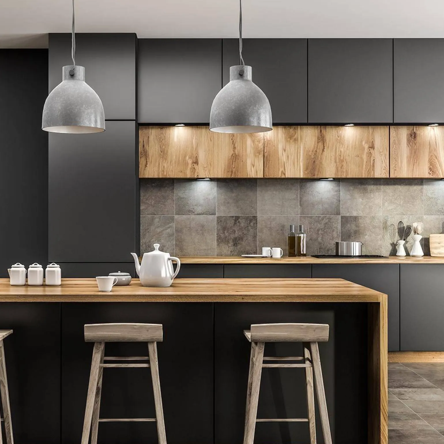 Lampka Podszafkowo-Schodowa Stanley Czarny 3CCT 7,5*7,5cm (EKB1392) - Eko-Light