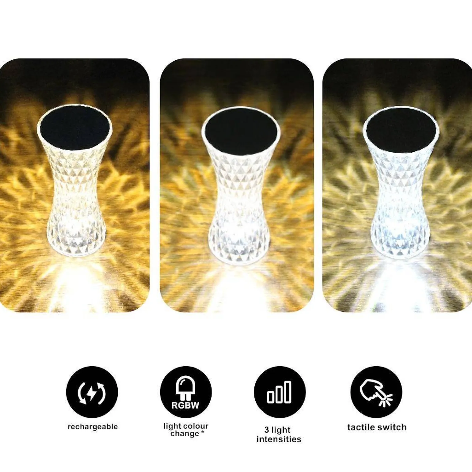 Lampka zmieniąjąca kolor Tower 1W RGBW (ML1290) - Milagro