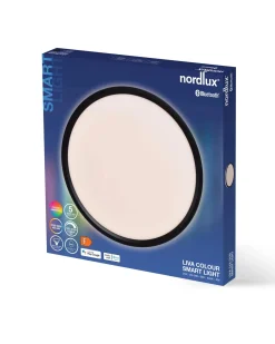 Lampy sufitowe LivaSmart Nordlux LED Tworzywo sztuczne Czarny