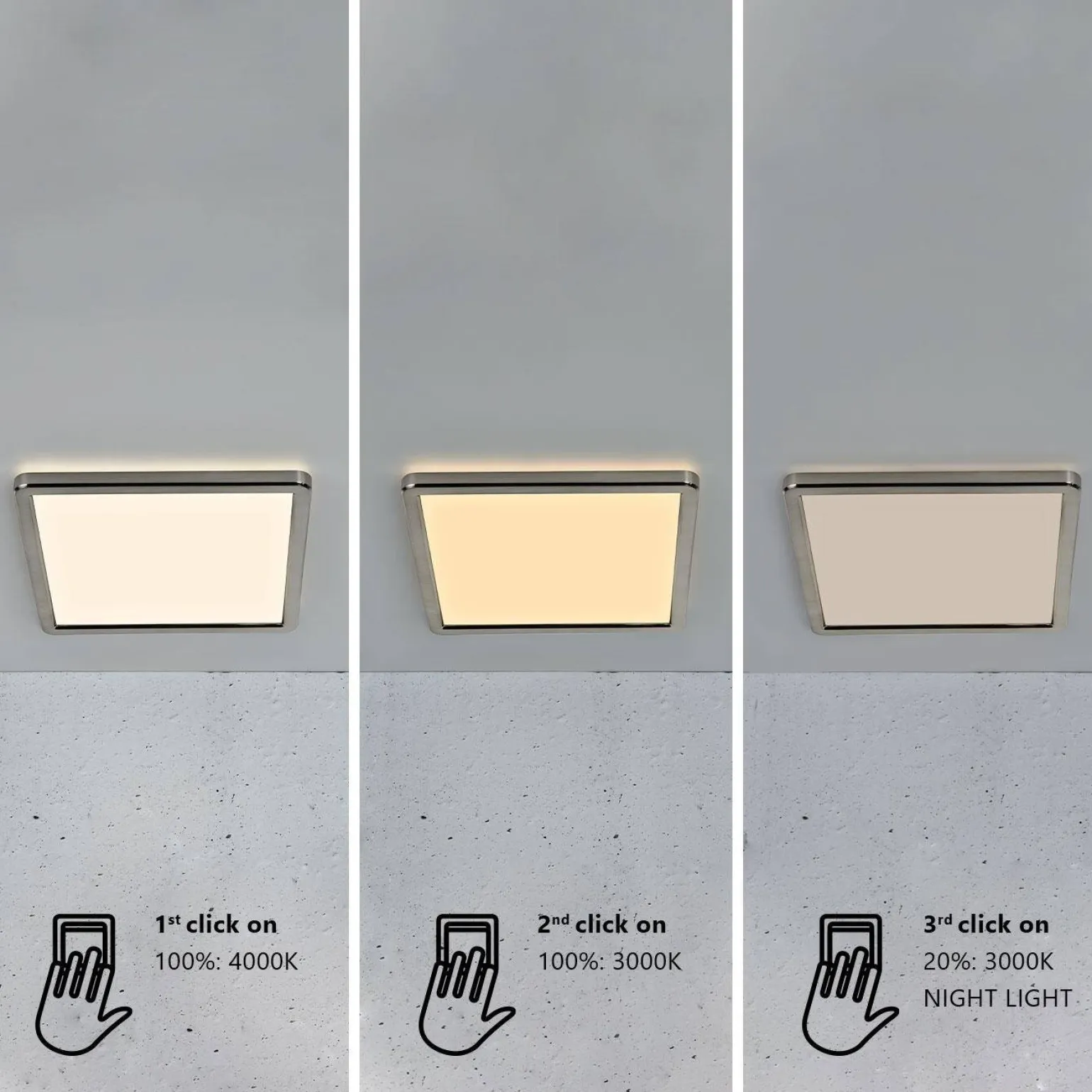 Lampy sufitowe OJA Nordlux LED Tworzywo sztuczne Szczotkowany nikiel