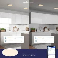 Lampy sufitowe OjaSmart Nordlux LED Tworzywo sztuczne Biały