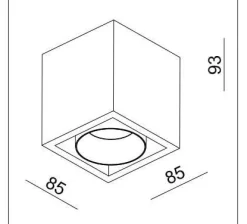 LED lampa COURSE DIM 1*8,9WWhite&Black IP20 CRI80 3000K (03361W/B) - ZARlight