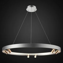 Ledowa lampa wisząca Spectra No.2 Altavola Design (LA114/P_90_6+1_grey_gold) - ALTAVOLA DESIGN