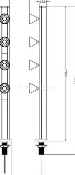 Listwa ścienna KARVA IV (D688001)