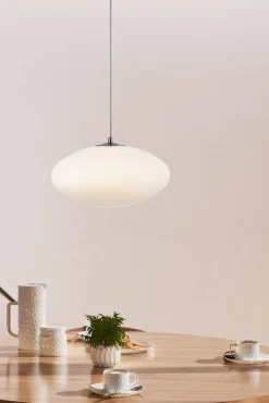 LOCUS Pendant 1L White/Steel (108437) Markslojd