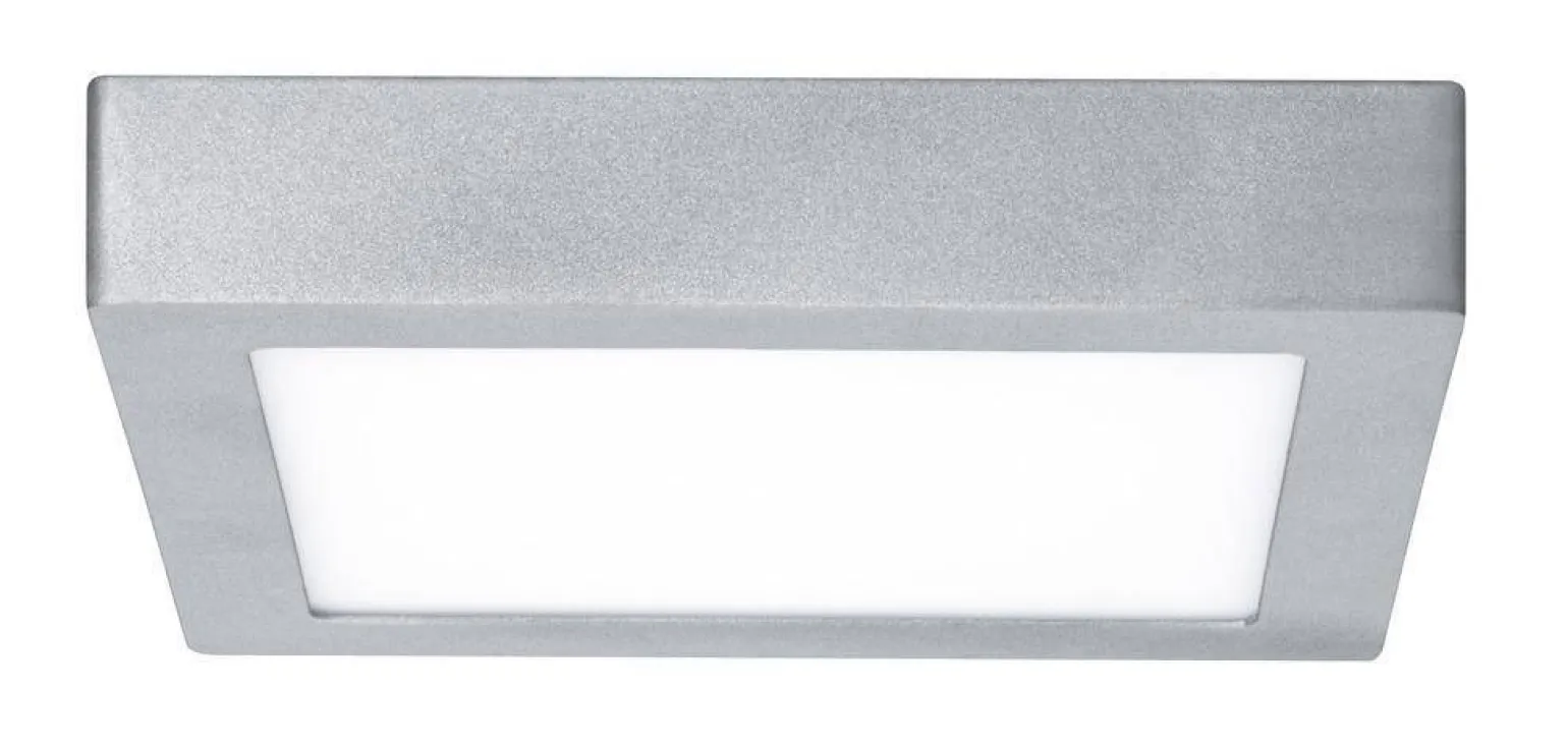 Lunar LED Panel 3000K 225x225mm 15,4W 230V Chrom Mat Aluminium (PL70649) - PAULMANN