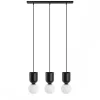 LUOTI 3L czarna potrójna lampa wisząca (LUL322P0) - Ummo