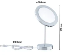 Lusterko kosmetyczne MASUA LED 4W 2700/4000/6500K +wyłącznik IP44 230V chrom / metal (PL71150) - PAULMANN