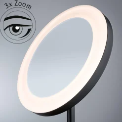 Lusterko kosmetyczne MASUA LED 4W 2700/4000/6500K +wyłącznik IP44 230V czarny matowy / metal (PL71151) - PAULMANN