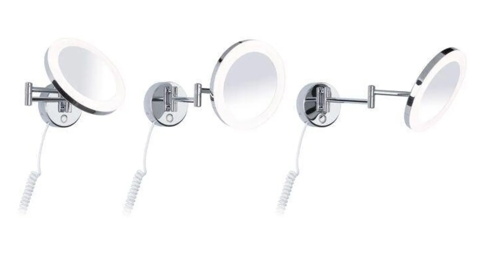 Lusterko kosmetyczne MASUA LED 4W 2700/4000/6500K +wyłącznik IP44 230V czarny matowy / metal (PL71148) - PAULMANN